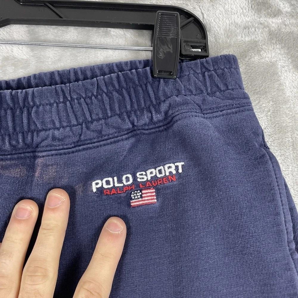 Vtg Polo Ralph Lauren Sport Sweatpants Mens Medium HEAVYWEIGHT Cotton Drawstring